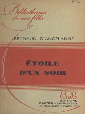 cover image of Étoile d'un soir